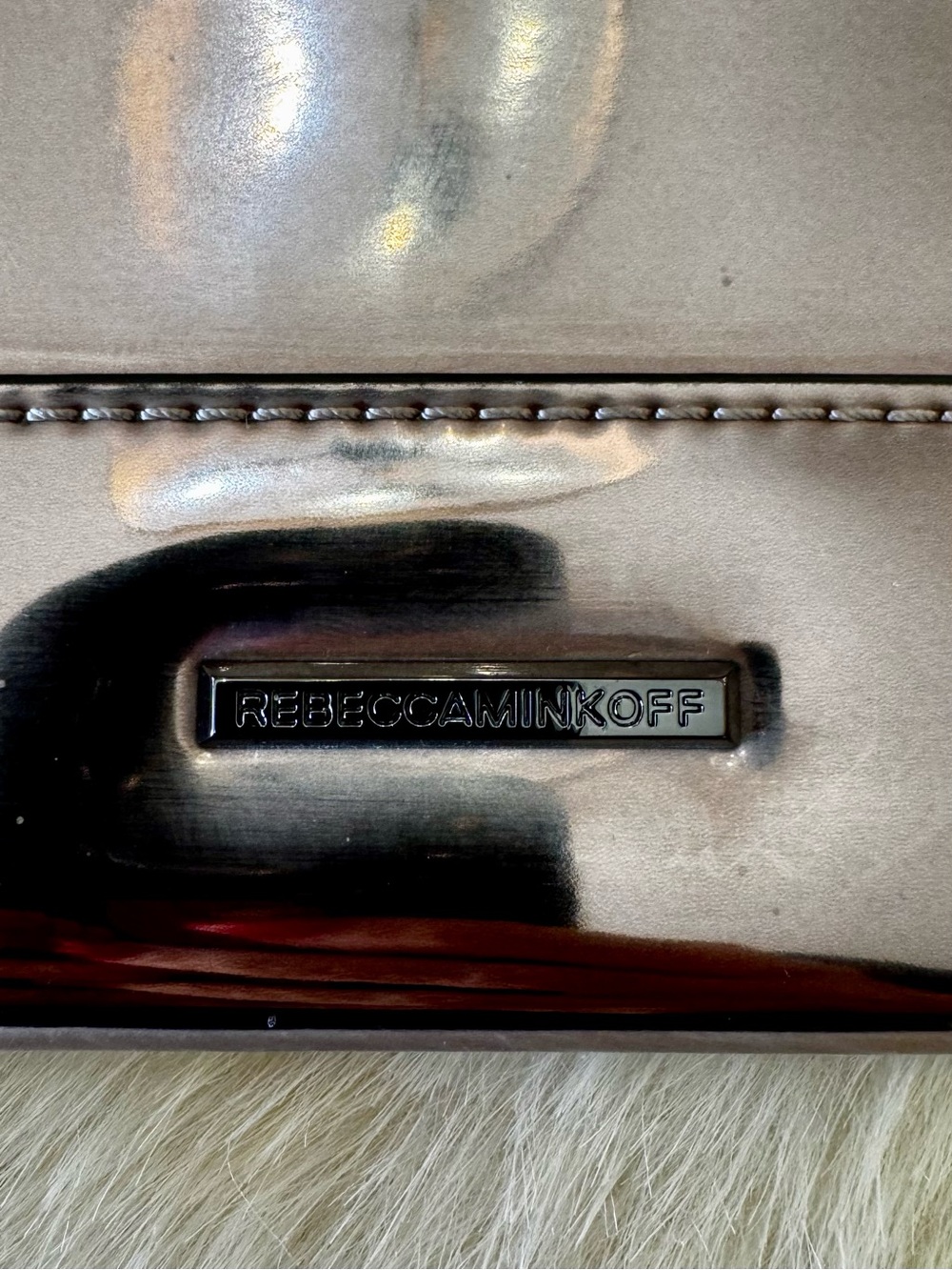 NEW Rebecca Minkoff pewter Leo clutch bag - Picture 3 of 8